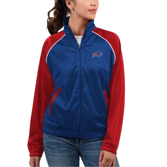 NWT Buffalo Bills Women's Full-Zip Track Jacket G-III by Carl Banks - Picture 2 of 4